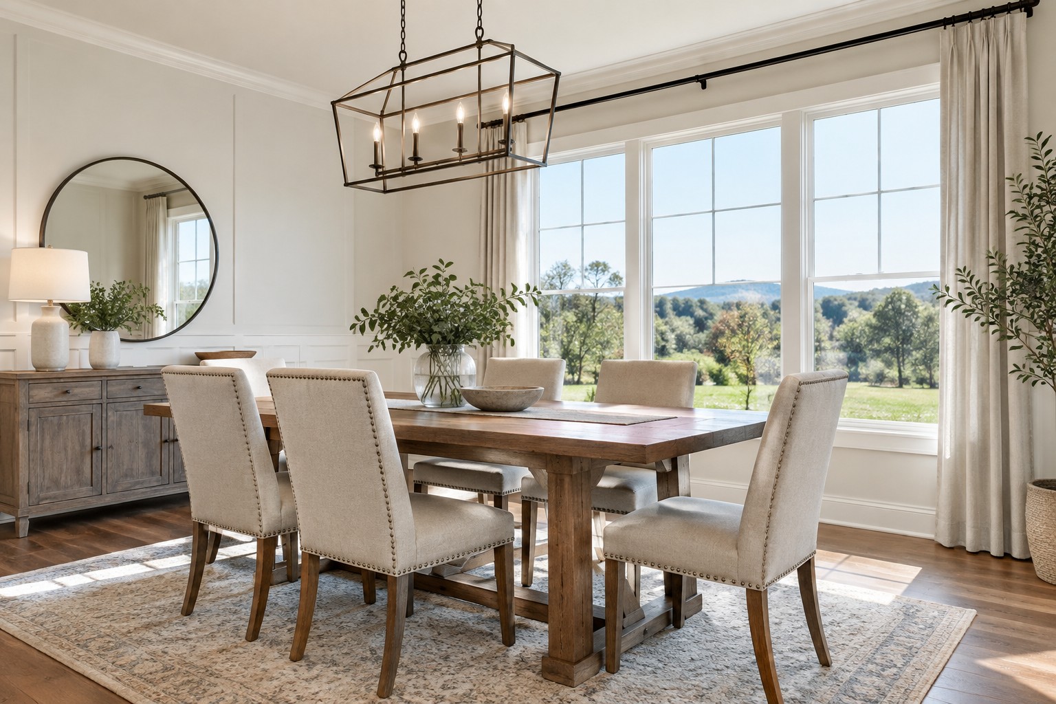 A bright North Alabama home interior, illustrative